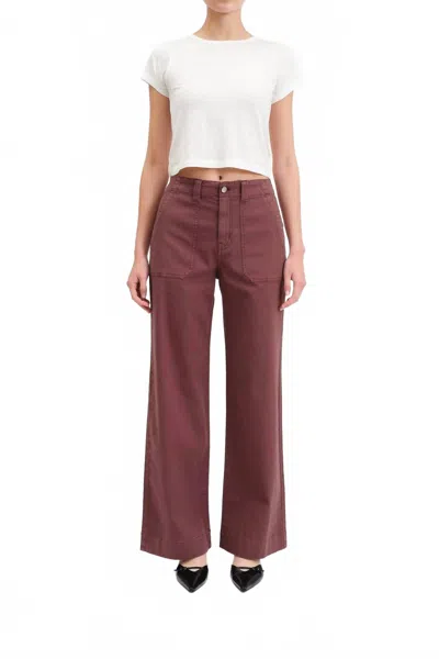 Daze Denim Trooper Wide Leg Jeans In Brown Eyes