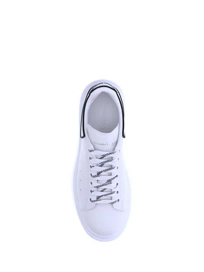 Alexander Mcqueen White Sneakers With Logo Lettering On The Rear And Oversize Sole In Leather Man