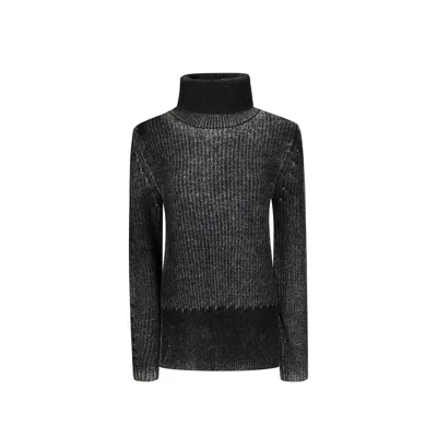 Acne Studios Wool Blend Turtleneck In Black