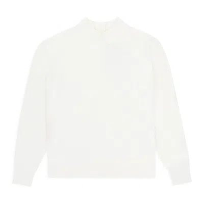 Coperni White Trompe Sweater In White