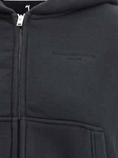 Alexander Wang Cropped Zip-up Hoodie