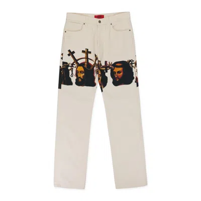 424 On Fairfax Multicolor Graphic Baggy Jeans In Multi