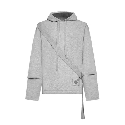 Off-white Wool Sweatshirt Men In Gray