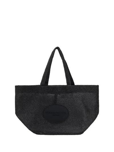 Alexander Wang Punch Xl Raffia Shoulder Bag