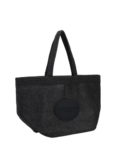 Alexander Wang Punch Xl Raffia Shoulder Bag
