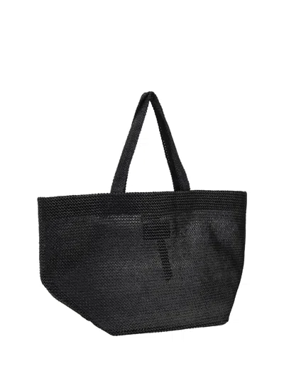 Alexander Wang Punch Xl Raffia Shoulder Bag