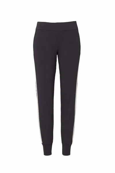 Monrow Women's Sporty Sweatpants In Black Leopard In Gray
