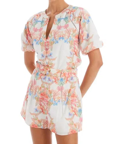 Allison New York Tracy Shorts In Floral Arches In Multi