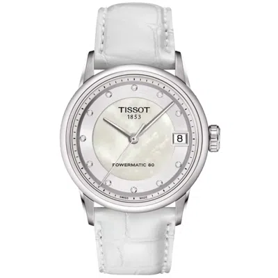 Tissot Women's T-classic Luxury Powermatic 80 Mother Of Pearl Dial Watch