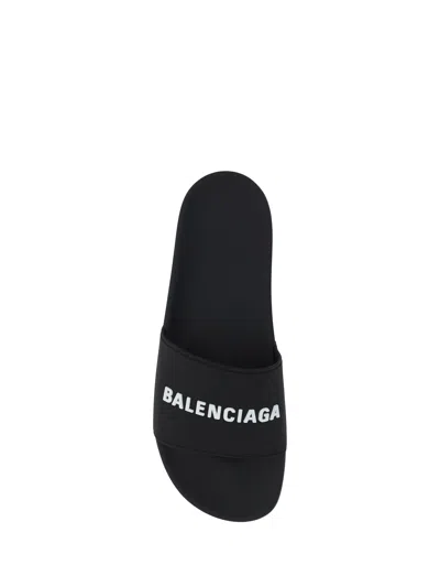 Balenciaga Logo-embossed Pool Slides