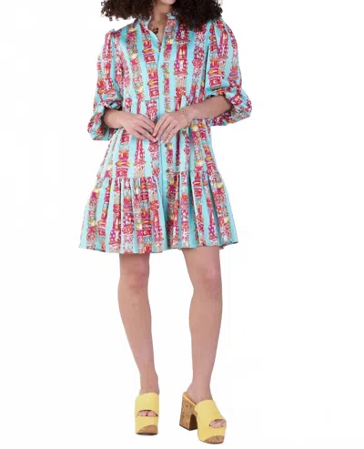 Emily Mccarthy Sadie Dress In Iconic Iris In Multi