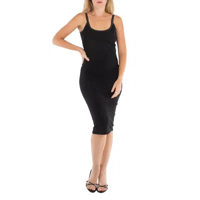 Alexander Wang T T By Alexander Wang Ladies Black Crystal-embellished Jersey Dress In Black