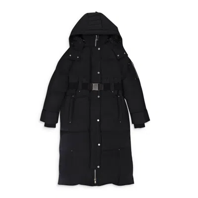 Moose Knuckles W Cloud Long Parka N Black Parka In Black