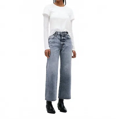 Slvrlake Grace High Rise Ankle Jean In Ghost Dancer