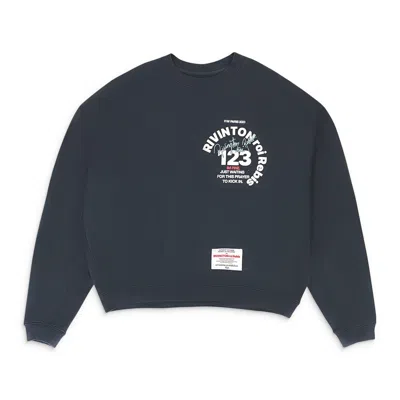Rivington Cva Paris Crewneck Black Sweatshirts In Blue