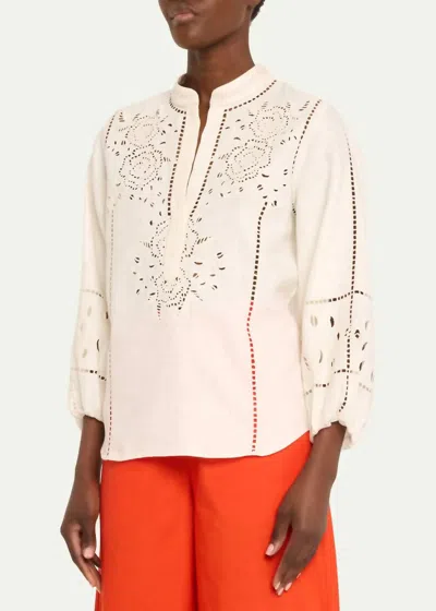 Figue Rylie Top In Chalk In White