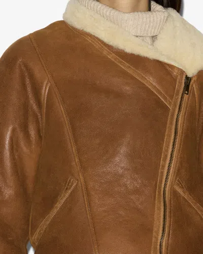 Isabel Marant Blondine Puffer Jackets Brown