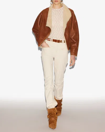 Isabel Marant Blondine Puffer Jackets Brown