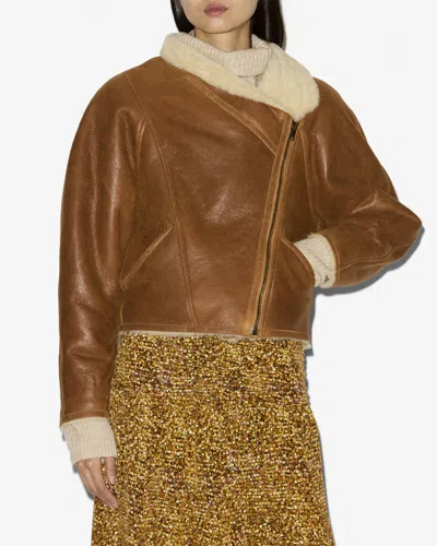 Isabel Marant Blondine Puffer Jackets Brown