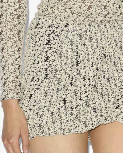Isabel Marant Stacya Mini Skirt In Neutral