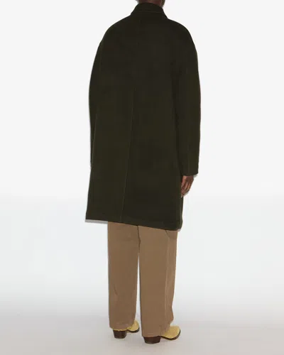 Isabel Marant Kirk Coat In Brown