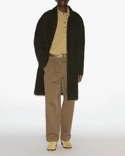 Isabel Marant Kirk Coat In Brown