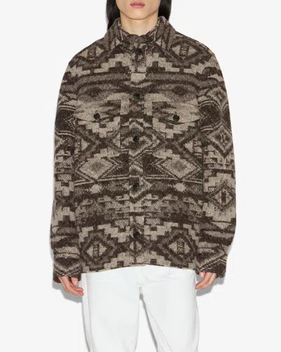 Isabel Marant Kervon Jacket Dark Brown