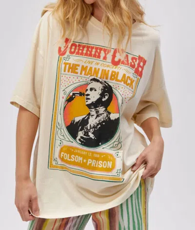Daydreamer Johnny Cash Live In Concert Tee In Stone Vintage