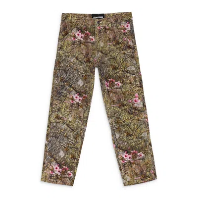 Sp5der Camo Real Tree Work Straight-fit Jeans In Multi