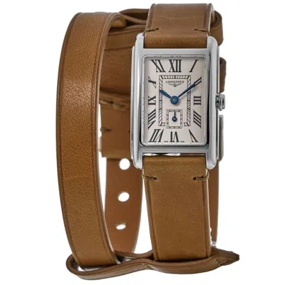 Longines Dolcevita X Yvy Silver Dial Leather Strap Women's Watch L5.255.4.71.b