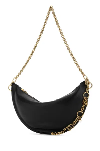 Chloé Black Nappa Leather Chloe Icons Shoulder Bag In Black