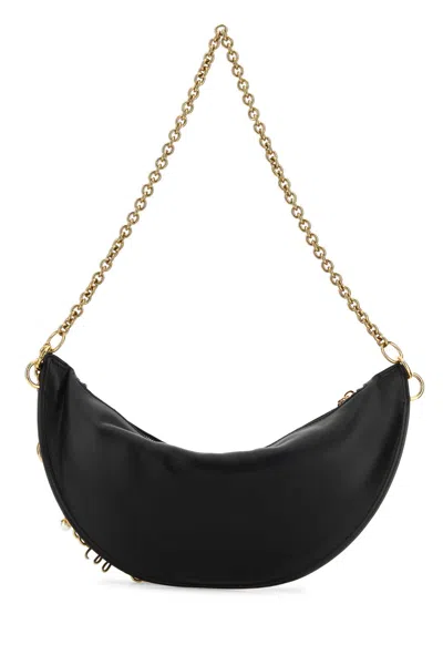 Chloé Black Nappa Leather Chloe Icons Shoulder Bag In Black