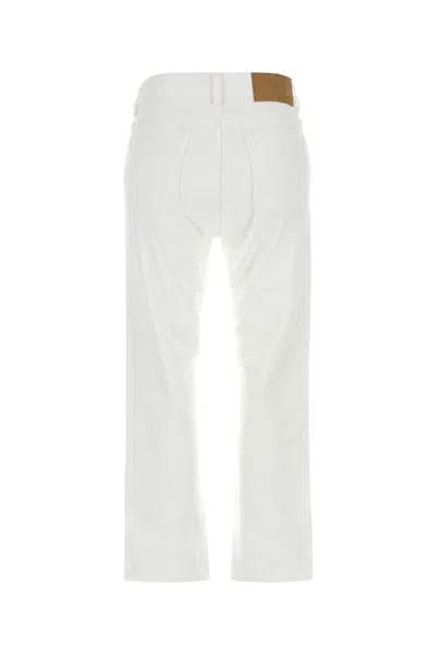 Blazé Milano Denim Jeans Featuring Belt Loops In White
