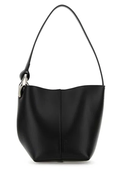 Jw Anderson Shoulder Bag With Metal Hardware And Seam Detailing In Black