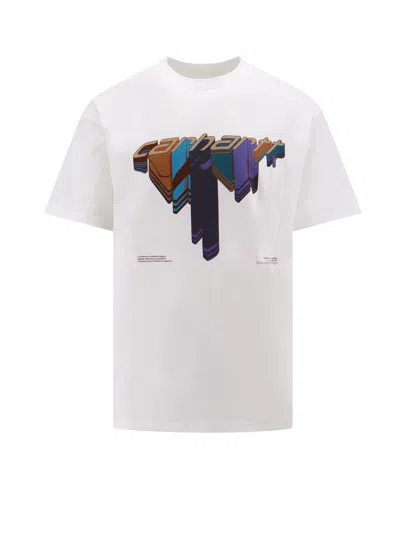 Carhartt Organic Cotton T-shirt With Diagram Script Print In White