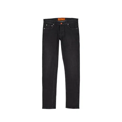 Heron Preston Cotton Denim Slim Jeans Men In Black