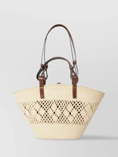 Stella Mccartney Small Eco Iraca Palm Shoulder Bag