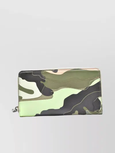 Valentino Camouflage Pattern Rectangular Shape Purses & Cardholders