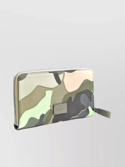 Valentino Camouflage Pattern Rectangular Shape Purses & Cardholders