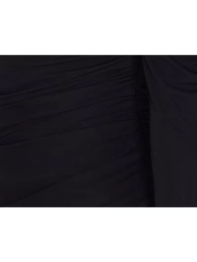 Attico Top In Crepe Nero Donna In Black