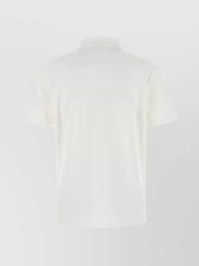 Moncler Double Logo Patch Cotton T-shirt In White