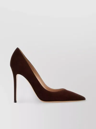 Gianvito Rossi Suede Pointed Toe Pumps