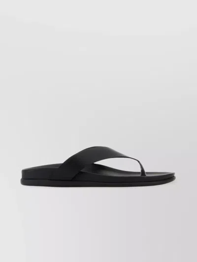 Ancient Greek Sandals Thong Leather Sandals Flat Sole