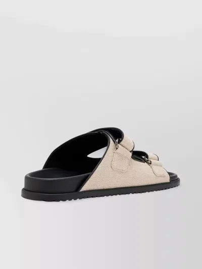 Dolce & Gabbana Open Toe Fabric Detail Slipper