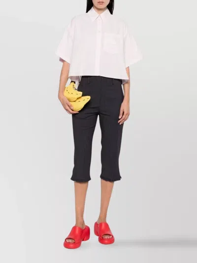 Kenzo 'boke Flower 2.0' Short Dropped Shoulders Shirt In Cotton Poplin In Pink