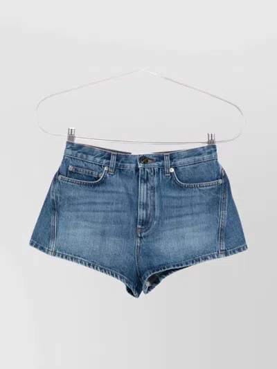 Givenchy Denim Shorts Belt Loops In Blue