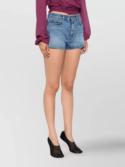 Givenchy Denim Shorts Belt Loops In Blue