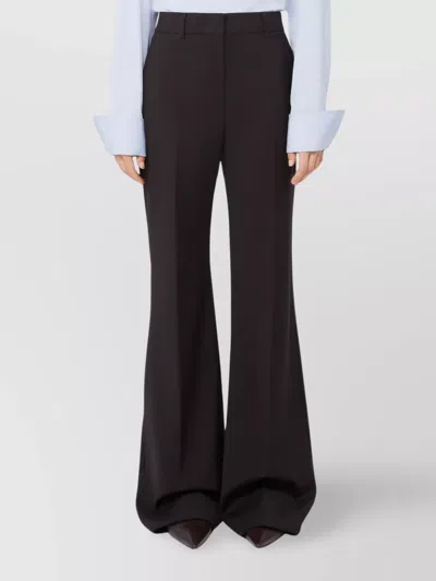 Sportmax Flare Trousers In Stretch Wool