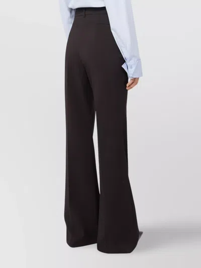 Sportmax Flare Trousers In Stretch Wool