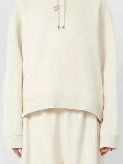 Sportmax Hooded Sweatshirt Kangaroo Pocket In Neutral